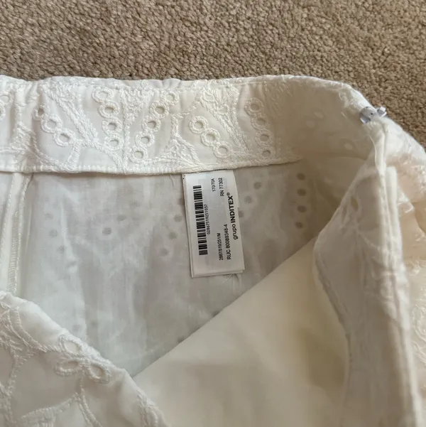 Zara Lace White Shorts - Image 7