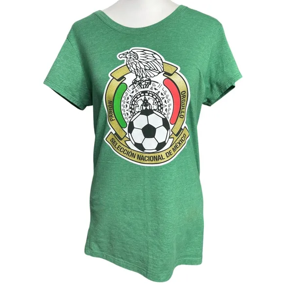 Adidas Mexico El Tri Green Soccer Tee Large 2015 Seleccion Mexicana - Image 3