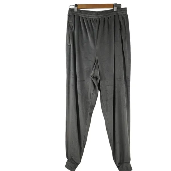 Skims Velour Jogger Pants Womens‎ Large Gray Stretch Cozy Minimalist Lounge - Image 5