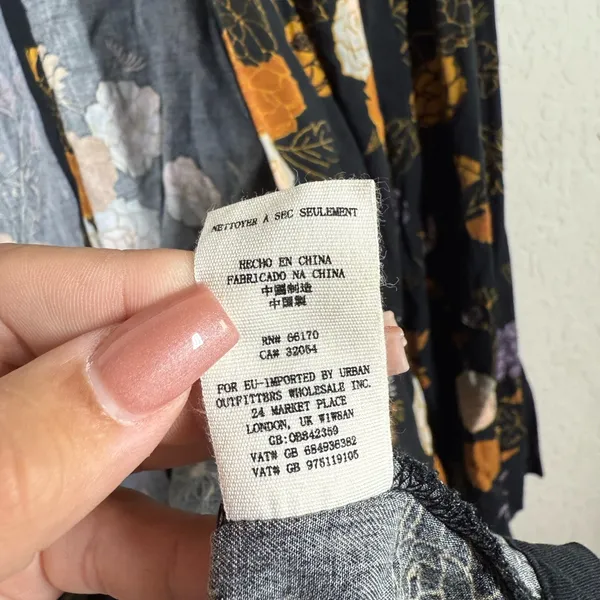Free People Wrap It Up Floral Jacket Size Small - Image 8