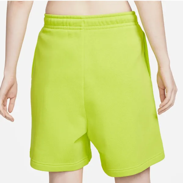 NWT NIKE WOMEN'S ESSENTIAL FLEECE SHORT ATOMIC GREEN Medium Pull On - Image 2