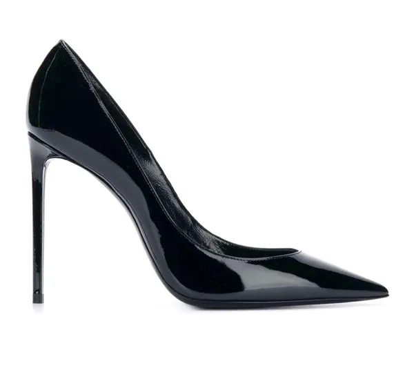 Saint Laurent Zoe 110m Pump 39 black patent leather worn once BEAUTIFUL/classic - Image 4