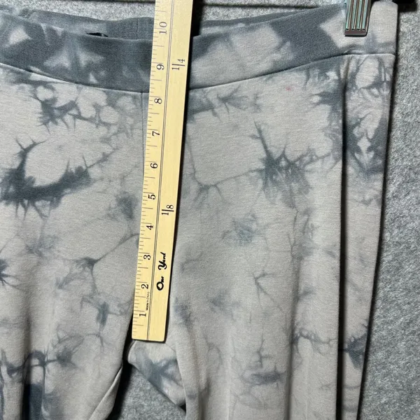 Kensie‎ Womens Grey White Tie Dye Leggings Size 6 Elastic Waist Slim Fit Pants - Image 4