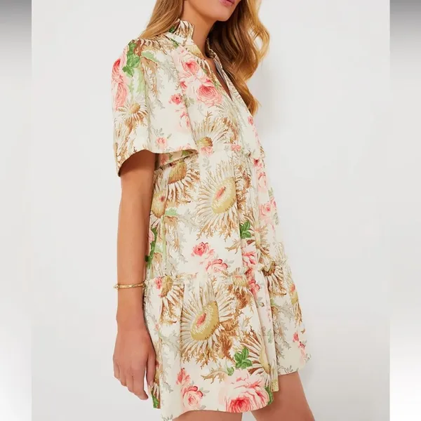 Tuckernuck Sun Faded Floral Crawford Mini Dress‎ Size Small NWT NEW cotton vacay - Image 8