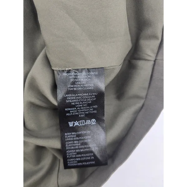 Anthropologie Vest Womens‎ L OB2225417 Olive Green Tailored Button Front EUC - Image 4