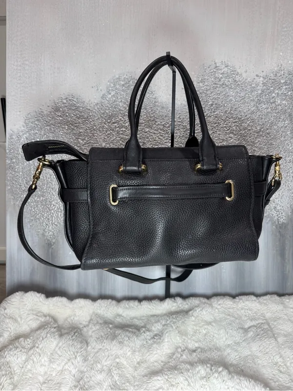 Coach Swagger Carryall Black Pebbled Leather - Image 5