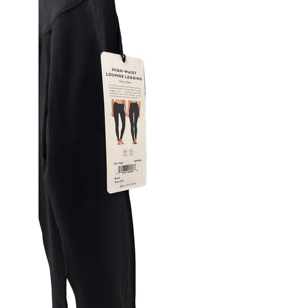 Alo yoga HIGH-WAIST ALOSOFT LOUNGE LEGGING Black XXS NWT - Image 6