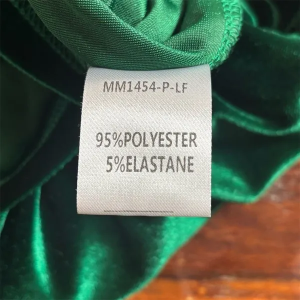 Double Crazy Juniors Sleeveless Green Velvet Short‎ Dress Size L Formal - Image 8