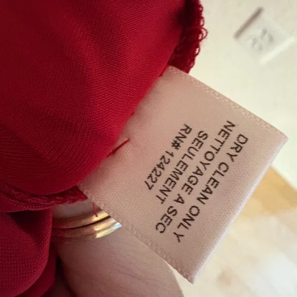MISA LOS ANGELES Ever Maxi Dress‎ Red Halter Size Small - Image 9