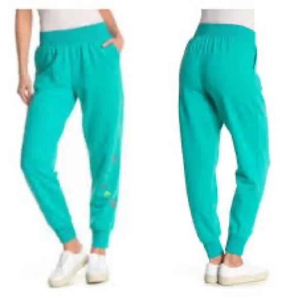 True Religion Teal Love Sweatpants - Image 2