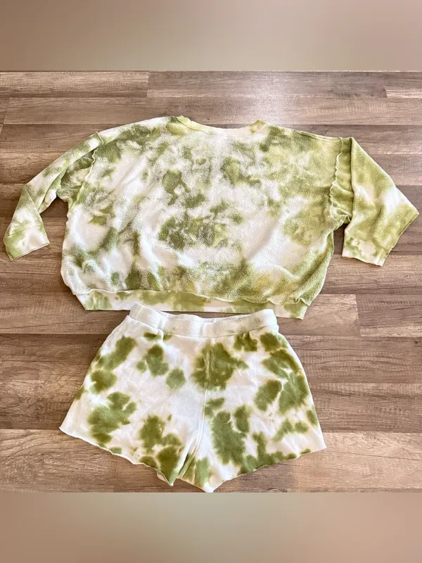 FREE PEOPLE Kelly Tie Dye shorts sweatshirt - Image 12