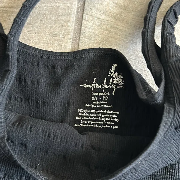 Intimately free people black stretch tank top - Image 2