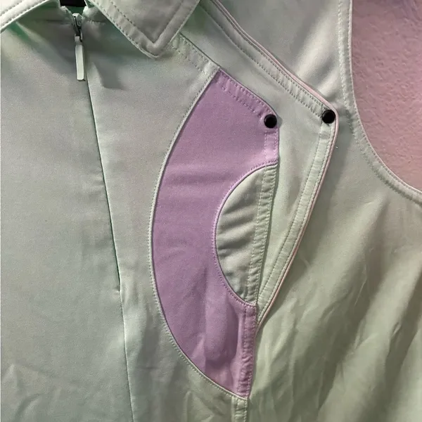 Jamie Sadock Women's Sleeveless Half Zip Pullover Golf Polo Shirt S - Image 7