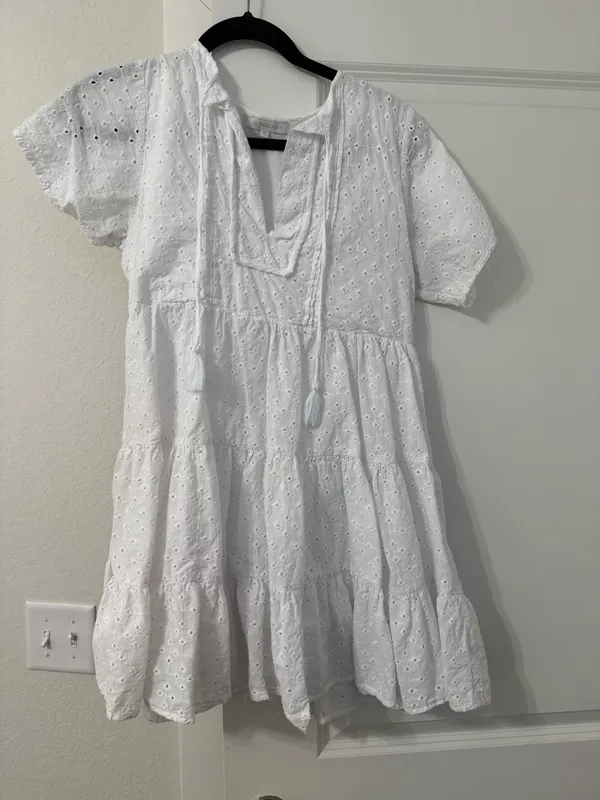 Olivaceous White mini Dress - Image 2