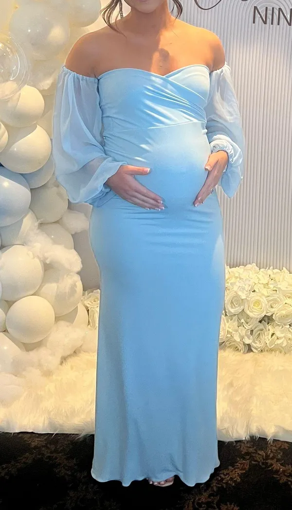 Anyuta Couture Maternity Baby Shower Dress - Image 4