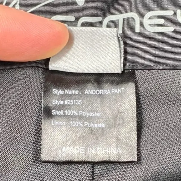 Obermeyer Women Metallic Grey Black Ski Snow Pants RECCO Size 8 Cargo Insulated - Image 8