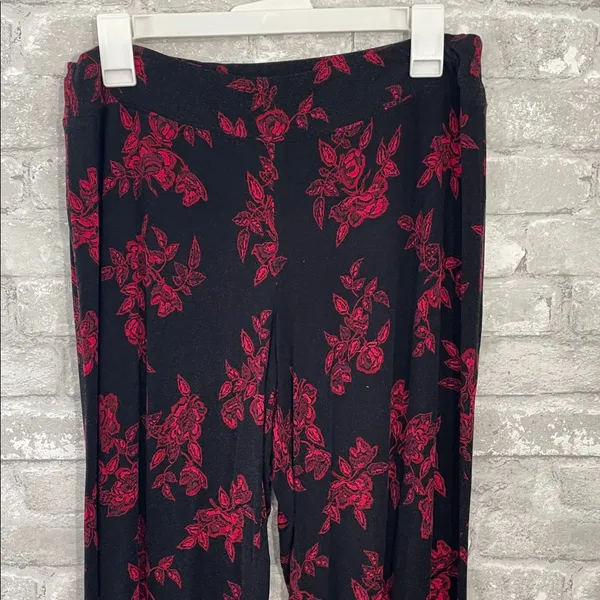 Soma Black and red Floral PJ Pants - Image 2