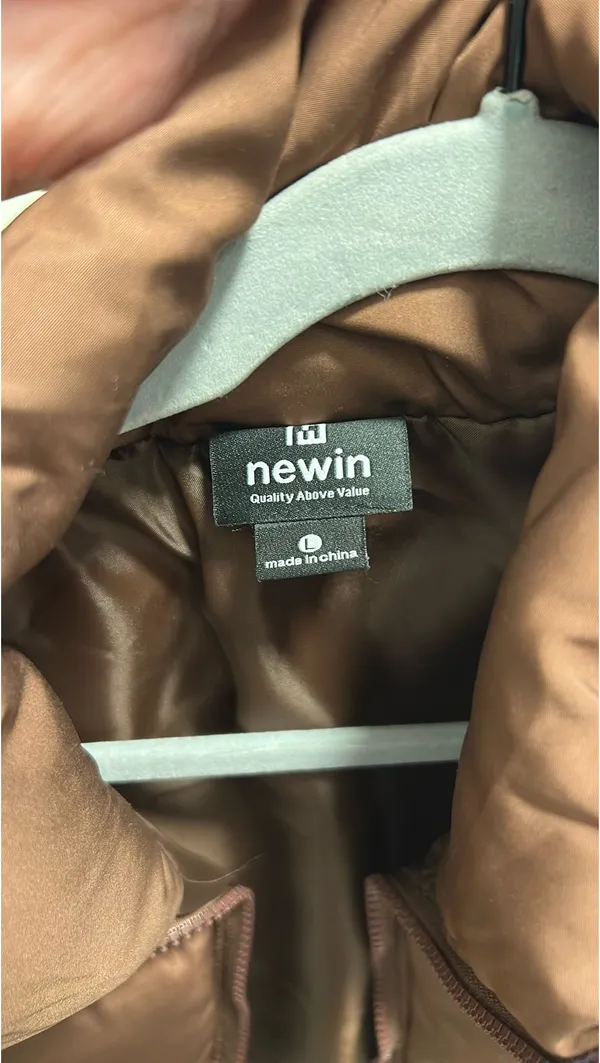 Brown Puffer Vest Size L - Image 3