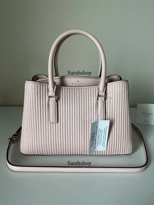 Kate Spade Thompson Street Shiny Quilted Small Satchel Bag Set - Image 11