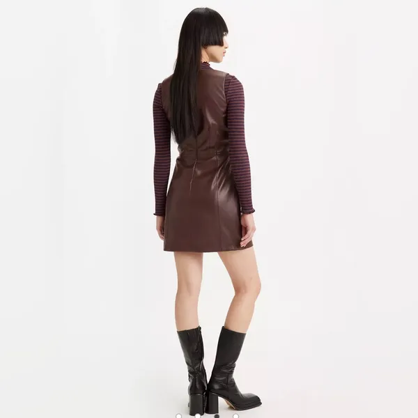 NWT Levi’s Penny Faux leather dress, size S - Image 3