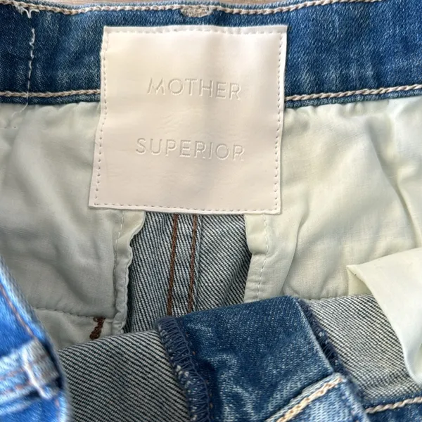 Mother Superior High Waisted Spinner Prep Skimp Jeans in Flash Back Size: 27 - Image 8