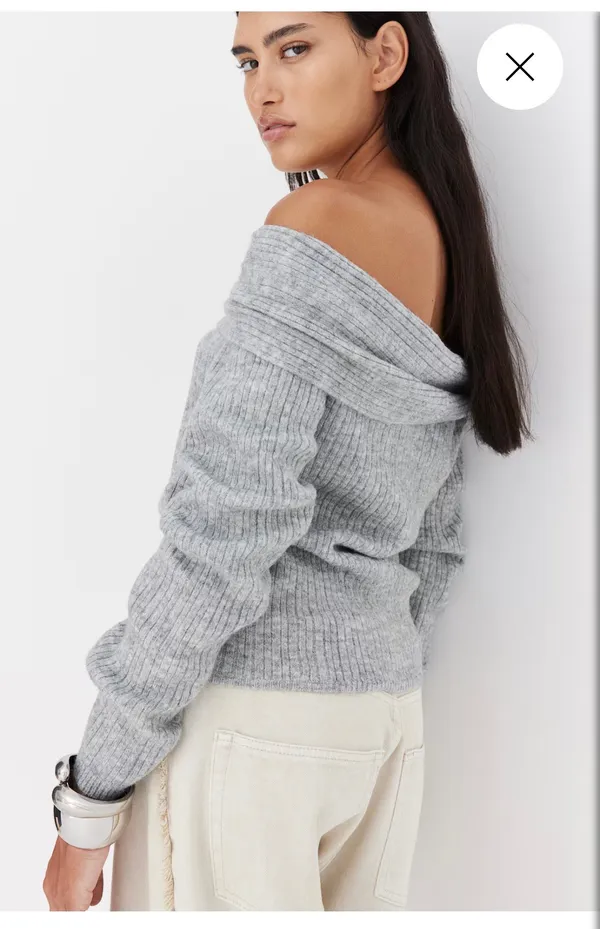 H&M Off-The-Shoulder Sweater - Image 2