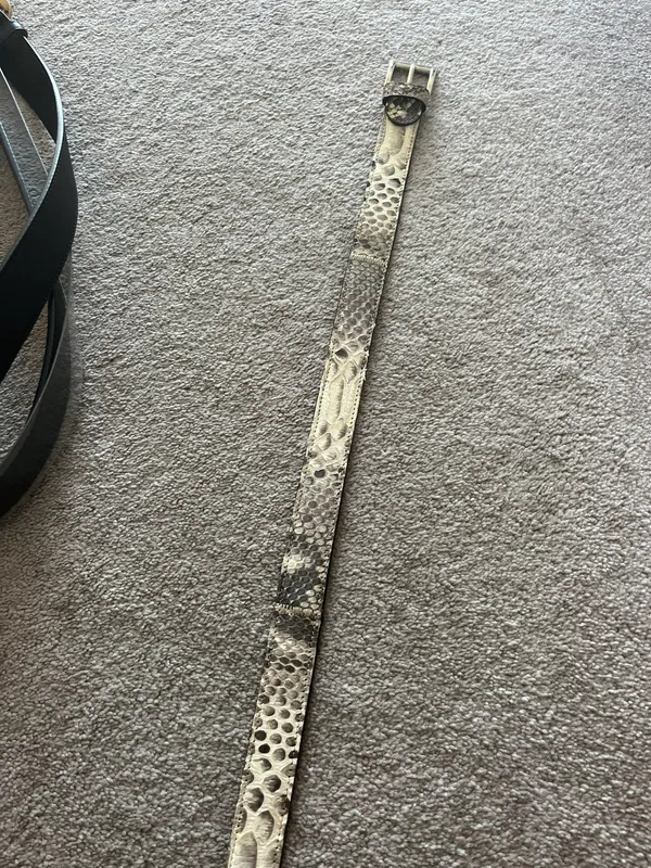 Snakeskin Italian Belt - Image 4