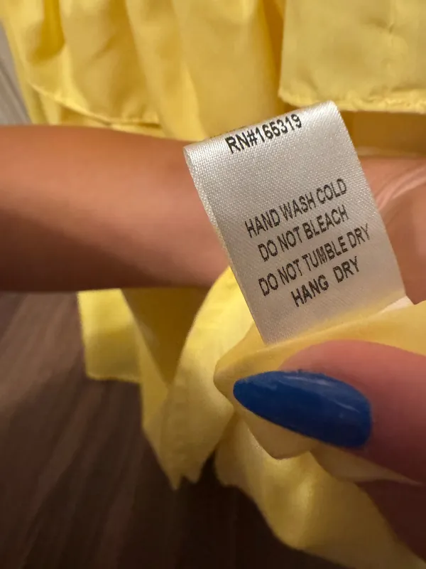 Yellow one shoulder ruffle dress - Image 7