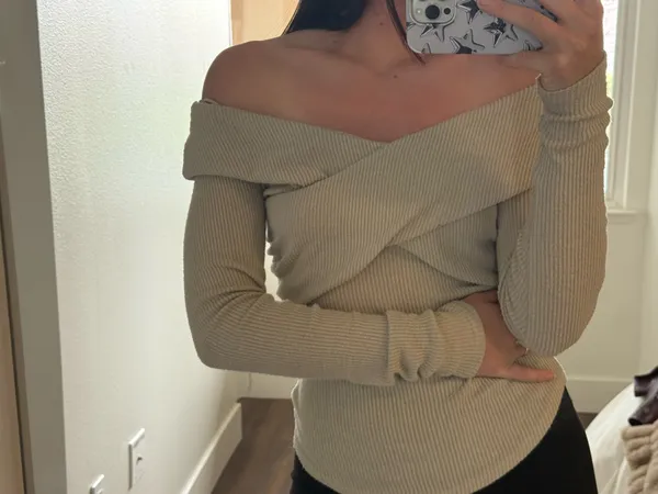 Free People Wrap Off-The-Shoulder Top - Image 2