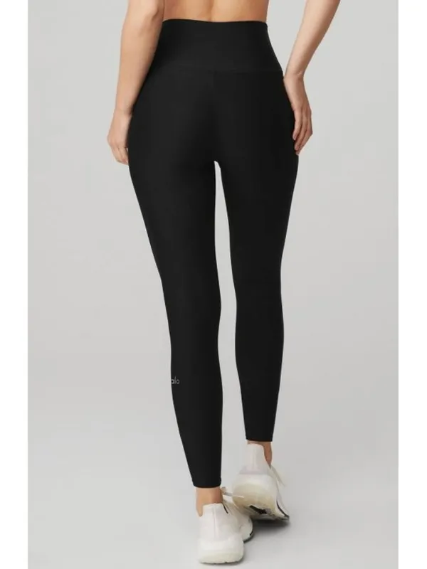Alo 7/8 High-Waist Airlift Leggings Black Hi-Rise Waisted Skinny Tights Pants - Image 2