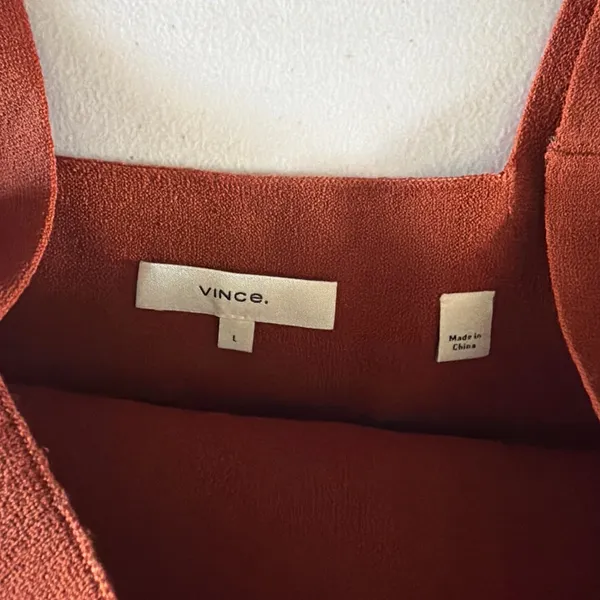 Vince Terracotta Tank Top - Image 2