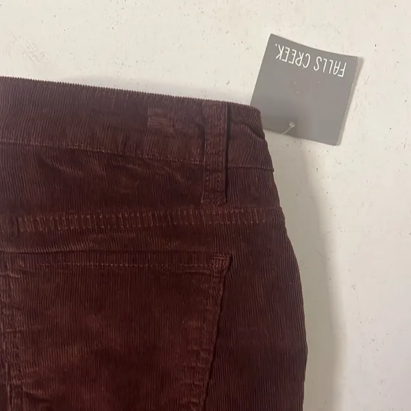 Falls Creek Brown Corduroy Pants straight fit - Image 2