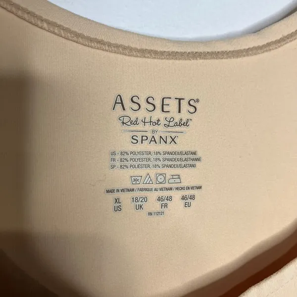 Assets red hot label by Spanx slimming shapewear‎ tank slip/dressWomen's size XL - Image 2