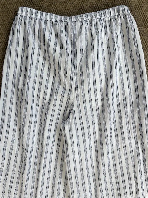 NWT CALIA Wide Leg Lounge / Beach / Swim Cover-Up Pants Striped Size Small - Image 13