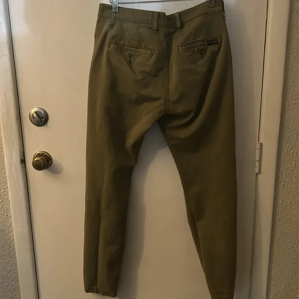 7 For All Mankind 7FAMK Olive Jeans 30 Boho Casual Minimalist Preppy Classic - Image 4
