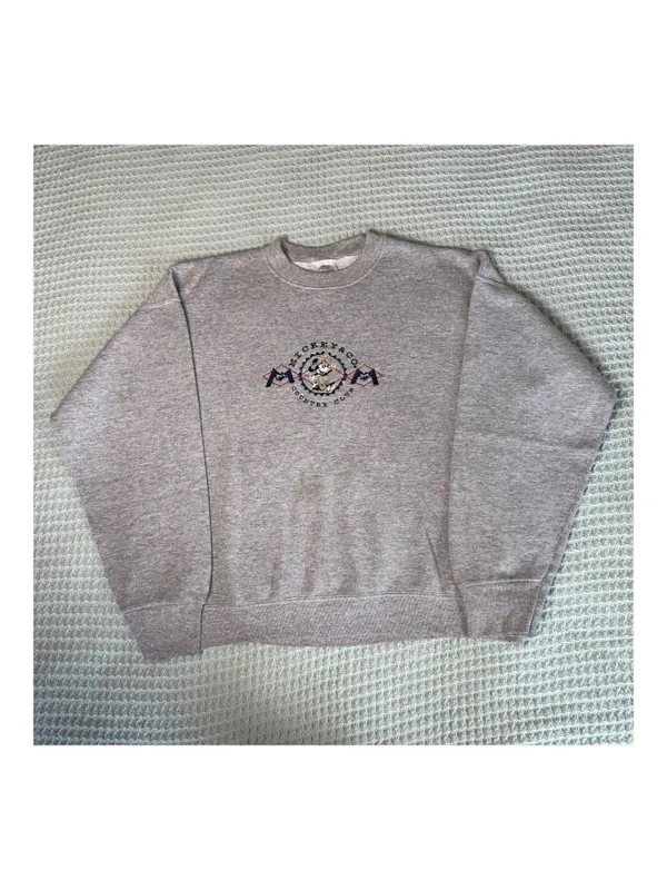 Vintage Disney Mickey & Co Sweatshirt Womens Large Gray Embroidered 90s Y2K Golf - Image 2