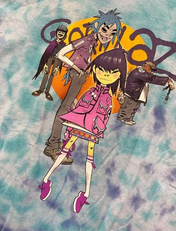 The Gorillaz Phase 1 Celebrity Take Down Rock Tie Dye XL - Image 4