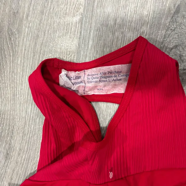 NEW L*Space Red Bitsy Cut High Waist Bikini Bottom - Image 6