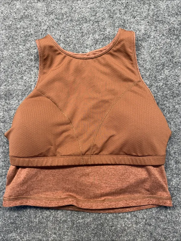 Vuori Rust Heather Cropped Tank - Women's - Image 6