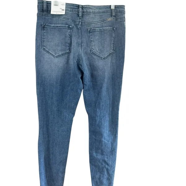 KanCan Medium Wash Cropped Jeans Blue Size 30 - Image 3