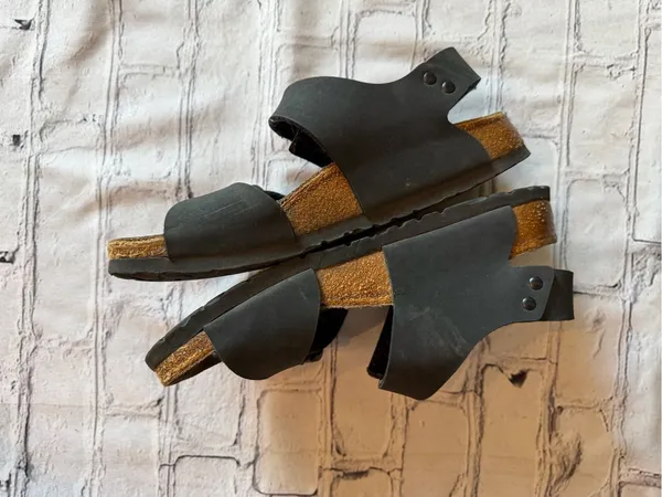 Birki's by Birkenstock "Panama" Ankle Strap Sandals 40 Black Hippie Bohemian - Image 14