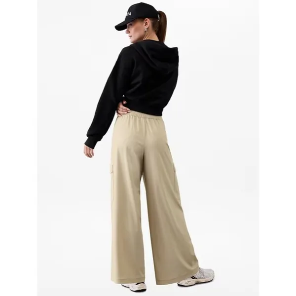 Athleta 4 Pinnacle Cargo Trouser Ecru Size 4 Regular - Image 4