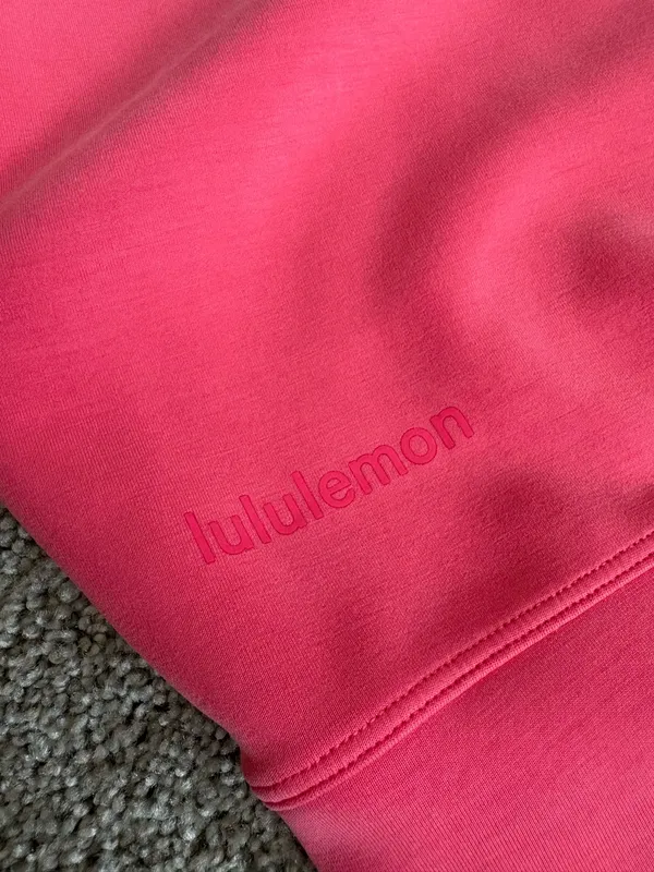 Lululemon Softstreme Perfectly Oversized Crop Crew Glaze Pink 4 - Image 5