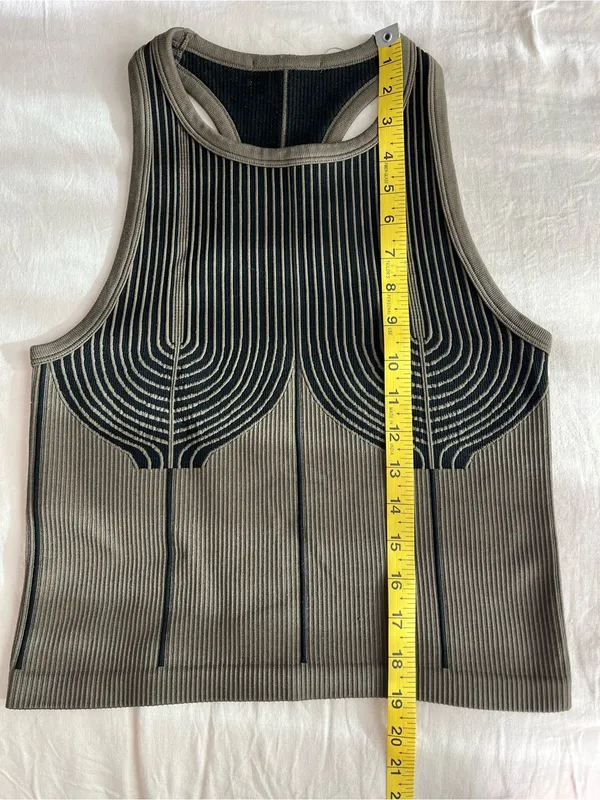 Gladiator Grunge Tank• Olive & Black• Sz S - Image 6