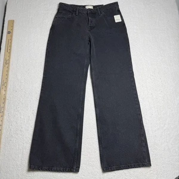 Free People We The Free Tennessee Low Rise Boyfriend Jeans Size 30 Black - Image 2