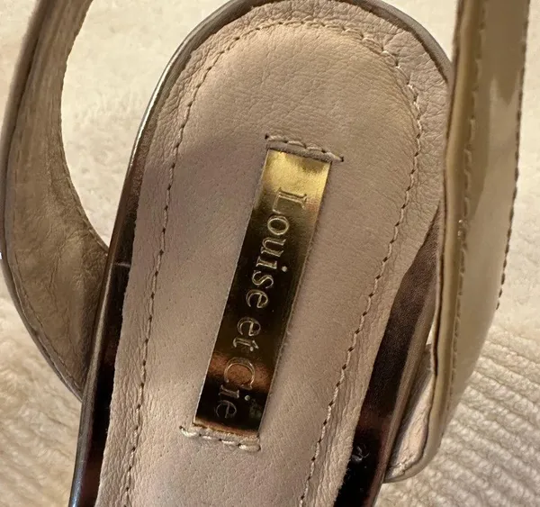 Louise et Cie Esperance Bisque Nude Patent Pointed Toe Pumps Size 9 - See Pics - Image 4