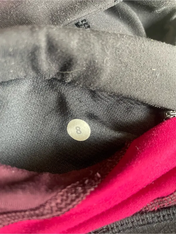 lululemon athletica Black Leggings with Pink Waistband - Image 3