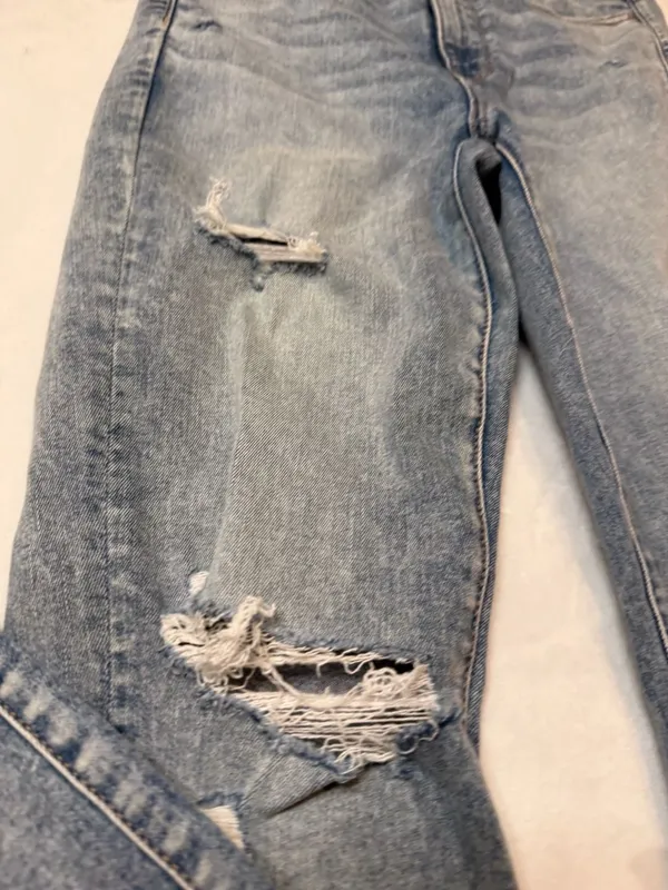 American Eagle Ne(x)t Level Stretch Light Wash Distressed High-Rise Skinny Jeans - Image 2