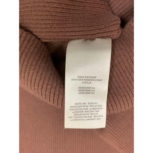 Aritzia Wilfred Free Brown Ribbed Knit Cutout Midi Dress Bodycon Aritzia S‎ - Image 6