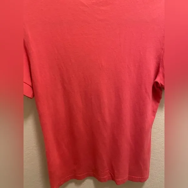 Tory Burch Pink Short Sleeve Polo Shirt With Gold Logo Buttons - Image 5